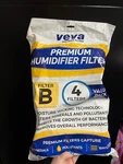 Veva Premium Humidifier 4 Sealed Filters--ships Free. Fixed Price $27.49.