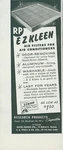 1957 Ez Kleen Air Filters For Conditioners Research Products Vtg Print Ad SP21. Fixed Price $13.00.