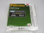 Nib 3M Filtrete Pack 12X12X1 Furnace Air Filter Mpr 600 Clean Living. Fixed Price $24.95.
