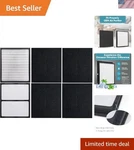 2-PACK Hepa & Carbon Filters For Idylis Models Clean Air Essentials. Fixed Price $67.22.