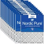 Nordic Pure 14X25X1 Actual Size 13 1/2 24 3/4 Pleated Merv 12 Air. Fixed Price $294.99.