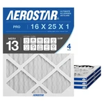 Aerostar 16X25X1 Merv 13 4 Count Pleated Hvac, Furnace & Air Conditioner Fi.... Fixed Price $57.40.