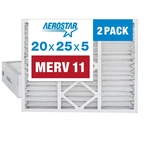 Aerostar Merv 11 - Count Pleated Hvac, Furnace & 20X25X5, White. Fixed Price $97.84.