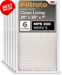 Filtrete 20X25X1 Air Filter Merv Mpr 300 Dust Defense 6-PACK. Fixed Price $68.99.