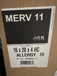 Airx Filters , 6-PACK 20X16X4 Merv 11 Allergy. New In Box. Fixed Price $60.00.