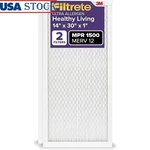 2-PACK Merv 12 Air Filter Pleated 3-MONTH Home Hvac Dust Allergens Capture New. Fixed Price $47.91.