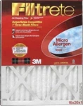 Air Filtrete Micro Allergen Defense 1000 Filter By 3M Size: 16X20X1 2-PACK; New. Fixed Price $29.95.