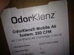 Odorklenz Mobile Filtrarion System, 250 Cfm With Oderk-air Cartridge & Hepa. Fixed Price $459.99.