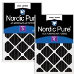 Nordic Pure 20X24X4 (actual Size: 19 3/8 23 5/8) Carbon Pleate.... Fixed Price $71.58.