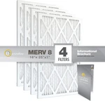 16X25X1 (15.75 24.75) Enviroflow Air Filter (merv 8) (4 Pack). Fixed Price $29.39.