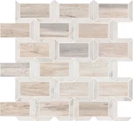 Ackland AKM-S-12X12FRP-CA 12" Marble Brick Mosaic Tile Auralie. Fixed Price $242.00.