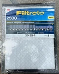 3M Filtrete 2500 20X25X1 Air Filters Pack Merv 14 New Open Box. Fixed Price $40.89.