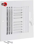 8X8 White Steel Air Vent Cover Wall/ceiling Hvac Register. Fixed Price $12.87.