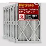 Filtrete 20X30X1 Furnace Air Filter, Merv 11, Mpr 1000, Micro Allergen Def.... Fixed Price $85.11.