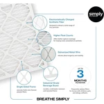 Simply Filters 10X20X1 Merv 8, Mpr 600 Furnace Hvac Air Pack - White. Fixed Price $36.05.