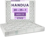4 Pack 20X25X1 Air Filter Merv 13, Plated Furnace Hvac Replacement. Fixed Price $40.49.