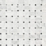Ackland AKM-S-1X2WVH-CA 12" Marble Basketweave Wall Mosaic White. Fixed Price $148.80.