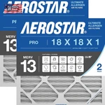 Aerostar 18X18X1 Merv 13 Pleated Air Filter, 2 Pack, Furnace Filters, Hvac. Fixed Price $46.19.