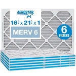 Aerostar 16 3/8 X 1/2 Merv Pleated Air Filter, Furnace. Fixed Price $54.99.