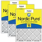 Nordic Pure 16X16X1 (15 3/4) Pleated Merv 10 Air Filters Pack. Fixed Price $49.83.