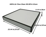 The Filter Of Dust Free Room Hepa Air Flow Clean 99.99% 0.5UM 22.5*22.5 Inch. Fixed Price $101.20.