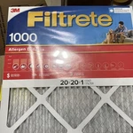 3M Filtrete 1000 20 In. W X H Air Filter (pack Of 4. Fixed Price $30.00.