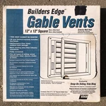 Square Gable Vent 12" X Parchment Off White Beige 120051212034 Builders Edge. Fixed Price $29.99.