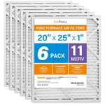 Lotfancy 20X25X1 Air Filter Merv 11 6-PACK, Electrostatic Pleated Furnace. Fixed Price $69.01.
