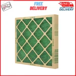 (4 Pack) Flanders Filters, 16" X 20" 1" Precisionaire Nested Glass, Green. Fixed Price $10.47.