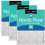 Nordic Pure 25X25X1 Actual Size 24 1/2 3/4 Pleated Air Filters Merv. Fixed Price $141.10.