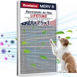 Demiwise 16X25X1 Electrostatic Air Filter, Merv 8 16" 25" 1", Grey. Fixed Price $87.49.