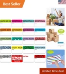500 Pcs 20 Designs Pre-printed Color-coded Home Moving Packing Box Labels Wit.... Fixed Price $17.66.
