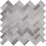 Ackland AKM-S-1X2HBP-CA 12" Marble Herringbone Mosaic Tile Marello. Fixed Price $202.90.