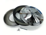 14" X 3" Round Chrome Steel Air Cleaner Assembly Flat Base Chevy Sbc 350 Bbc 454. Fixed Price $58.95.