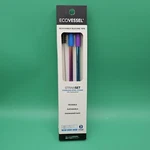Ecovessel Rainbow Stainless Steel 2 Pack Reusable Metal Straw Brush & Silicone. Fixed Price $8.94.