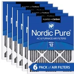18X30X1 (17 3/4X29 3/4) Furnace Air Filters Merv 12 Pleated Plus Carbon 6 Pack. Fixed Price $122.99.