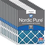 Nordic Pure 16X24X1 Actual Size 15 1/2 23 3/4 Pleated Merv 7 Air. Fixed Price $160.33.
