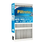 3M Filtrete Mpr 1900 4-INCH Allergen, Bacteria And Virus Air Filter: 16X25X4. Fixed Price $29.99.