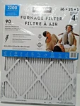 (4-PK) Kirkland Signature High Performance Furnace Filters 16" X 20" 1" 2200. Fixed Price $40.00.