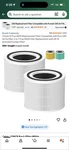 Caehomly True Hepa Activated Carbon Filter Pack For Puroair 240. Fixed Price $29.79.