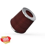 Kandn RG-1001RD Universal Clamp-on Air Filter 4" Flange Red. Fixed Price $66.99.