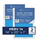 Medify Air 14-IN W X 20-IN 1-IN Merv Pleated Filter (2-PACK). Fixed Price $19.99.