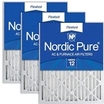 Nordic Pure 20X25X2 Merv 12 Pleated Furnace Air Filters 3 Pack. Fixed Price $69.19.