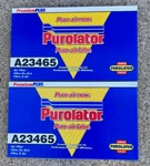 Purolator Pleated Auto Air Filters, Item A23465, New Box, Two Included. Fixed Price $12.00.