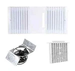 Rush Hampton/tekquest CA-90 Ductless Exhaust Kit Fan, Grill, Filter White. Fixed Price $48.49.