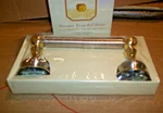 New Baldwin Premium Toilet Paper Holder Laguna Satin Nickel Polished Brass. Fixed Price $35.99.