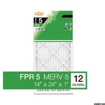 14 X 24 Standard Pleated Air Fpr 5, 12-PACK, Filters Replacement. Fixed Price $53.98.