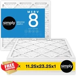 Simply 11.25X23.25 Merv 8 Air Filter, 6 Pack, Dust Allergy Control. Fixed Price $75.39.
