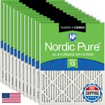 Nordic Pure 18X24X1 Actual Size 17 1/2 23 3/4 Pleated Air Filters Merv. Fixed Price $260.68.