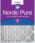 Nordic Pure 18X24X4 (3 5/8) Pleated Merv Air Filter Pack. Fixed Price $32.99.
